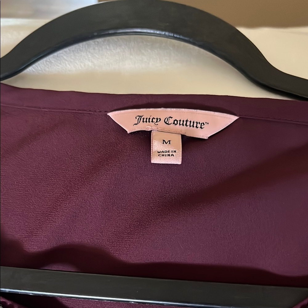 Juicy Couture Asymmetrical Red Blouse with Cut Out - Picture 3 of 7